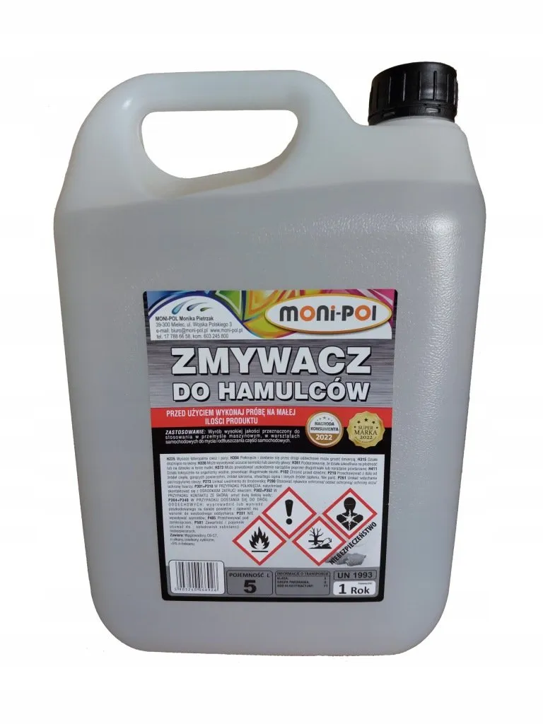 zmywacz hamulcowy 5 litrow techniczny